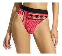 Seafolly Damen Bikinihose Taille, freche Abdeckung, hoher Beinausschnitt Bikini-Unterteile, Atlantis Paradipink, 38