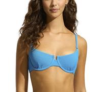 Seafolly Damen-Bikinioberteil mit Bügel, Bustier, Bralette, Badeanzug, Sea Dive Türkis, 42
