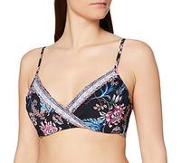 Seafolly Damen Bikinioberteil Water Garden Wrap Front Booster, Schwarz (Black), 40 (Herstellergröße: 14)