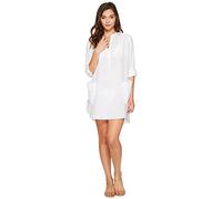Seafolly Damen Boyfriend Shirt Cover Up Badebekleidung, Beach Basics Weiß, S