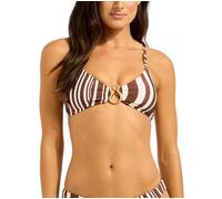 Seafolly Damen Bralette mit Ringvorderseite, Cocoa, 42