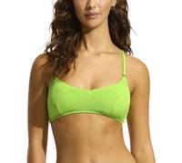 Seafolly Damen Bralette Top Swimsuit with Clip Back Bikini, Sea Dive Jasmingrün, 36