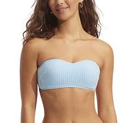 Seafolly Damen Bustier Bandeau Bikini Top Badeanzug, Havana Powder Blue, 40