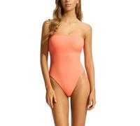 Seafolly Damen Dd Cup Bandeau One Piece Swimsuit Badeanzug, Seadive Pfirsichrosa, 40