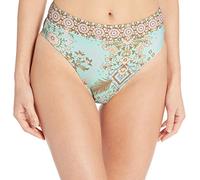 Seafolly Damen Free Spirit Hi Rise Wide Band Bikinihose, per Pack Türkis (Fresh Mint Fresh Mint), 38 (Herstellergröße: 12)