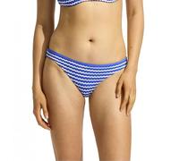 Seafolly Damen Hipster Full Coverage Bottom Swimsuit Bikini-Unterteile, Azurblau mit Netz-Effekt, 42