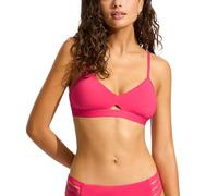 Seafolly - Women's Collective Hybrid Bralette - Bikini-Top, Gr. L 14, bunt (Raspberry)