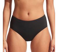 SEAFOLLY Damen Mid Rise Full Coverage Bottom Swimsuit Bikini-Unterteile, Sea Dive Schwarz, 38