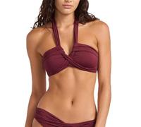 Seafolly Damen Neckholder Bandeau, dunkles burgunderrot, 44