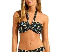 Seafolly Damen Neckholder Bandeau, Modern Romance Schwarz, 44