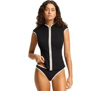 Seafolly Cap Sleeve Sunvest Bikini-top Für Damen 60303072-black Schwarz M