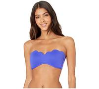 Seafolly Damen Petal Edge Bandeau Bustier Bikinioberteil, Blau Reflex Blue), 32 (Herstellergröße: 6)