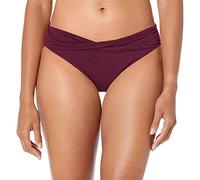 Seafolly Damen Twist Band Hipster Bikinihose Violett Boysenberry), 42 (Herstellergröße: 16)