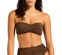 Seafolly Damen Twist Bandeau Bikini, S.Collective Dark Chocolate, 44