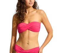 Seafolly Damen Twist Bandeau Top Swimsuit Swimwear Bikini, Eco Collective Raspberry, 42