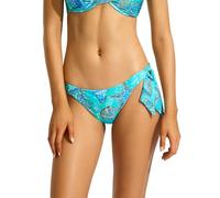 Seafolly Damen Wide Soft Tie Side Hipster Bottom Swimsuit Bikini-Unterteile, La Mer Aquatic Blue, 40