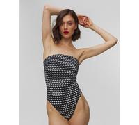 Seafolly Dd Bandeau One Piece Damen-badeanzug 11117dd230-black Print;Schwarz L