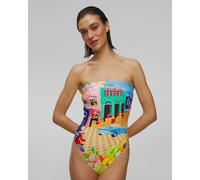 Seafolly Dd Bandeau One Piece Damen-badeanzug 11117dd231-multi Mehrfarbig;Print L