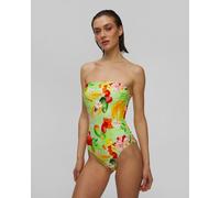 Seafolly Dd Bandeau One Piece Damen-badeanzug 11191dd235-multi Mehrfarbig;Print;Grün M