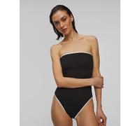 Seafolly Dd Bandeau One Piece Damen-badeanzug In Schwarz 11126dd072-black Schwarz L