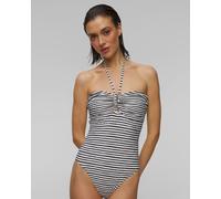 Seafolly Dd "u" Tube One Piece Damen-badeanzug 11179dd216-white Weiß;Print;Schwarz S