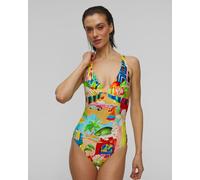 Seafolly Deep V Neck One Piece Damen-badeanzug 11162231-multi Print;Mehrfarbig S