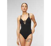 Seafolly Deep V One Piece Badeanzug 10634942-black Schwarz XS