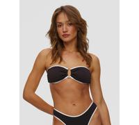 Seafolly - Women's Beach Bound Ring Front Bandeau - Bikini-Top, Gr. S 36, schwarz (Black)