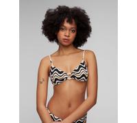 Seafolly Ring Front Bralette Bikini-top Für Damen 31369099-black Beige;Print;Schwarz L