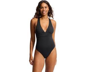 Seafolly - S.Collective Cross Back Badeanzug Damen schwarz