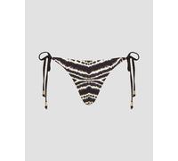 Seafolly Tie Side Rio Bikini-slip 40706049-black Weiß;Print;Schwarz XS