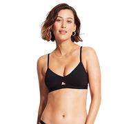 Seafolly W Collective Hybrid Bralette Schwarz - Individuelles funktionales Damen Bikinioberteil, Größe AUS 12-EU 38 - FA
