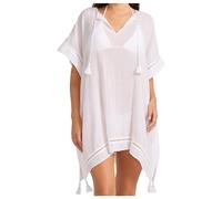 Seafolly - Women's Crinkle Gauze Kaftan - Kleid, Gr. One Size, weiß (White)