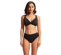 Seafolly Women's High Waist Wrap Front Bikini Bottom Swimsuit