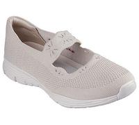 Skechers Modern Comfort Women's Seager-Cute N' Coy Mary Jane Flat, Natürlich, 37.5 EU