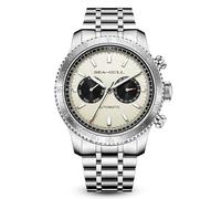 Seagull GMT 6177 Mechanische Herrenuhr mit Doppelkalender Panda Eye Automatische Mouette ST2502 Tachymeter Leuchtend, Armband