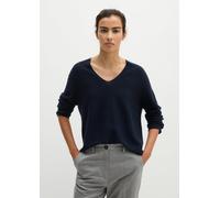 Seamless-Pullover relaxed blau XL
