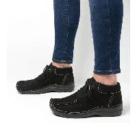 Seamy Moc Black - Bequemer Schnürboot Schwarz - Gr. - 39