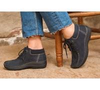 Seamy Moc Blue - Bequemer Schnürboot Blau - Gr. - 37