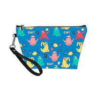 SEANATIVE Bunte, witzige Kosmetiktasche für Damen mit Faultier-Muster, modische Kosmetiktasche aus Leder