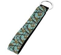 SEANATIVE Schlüsselband für das Handgelenk, Schlüsselanhänger, USB/Handy, für Damen und Herren, Faultier Grün, Einheitsgröße