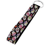 SEANATIVE Schlüsselband für das Handgelenk, Schlüsselanhänger, USB/Handy, für Damen und Herren, Sugar Skull, Einheitsgröße