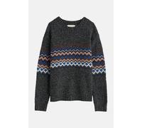 Seasalt Cornwall Pullover Golden Light Damen Grau Blau Braun Fairisle Grafisch Grau 44