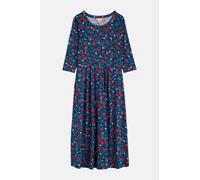 Seasalt Cornwall Veronica Damen Kleid Blau Rot Blumen GOTS Organic Blau 40
