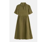 Seasalt Kleid Fen Violet Damen Oliv Grün Leinen Fischer Oliv Grün 44