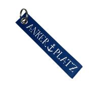 Seaside No.64 - maritime Schlüsselanhänger aus Filz - verschiedene Motive Ankerplatz, blau