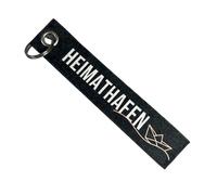 Seaside No.64 - maritime Schlüsselanhänger aus Filz - verschiedene Motive Heimathafen, anthrazit