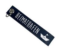 Seaside No.64 - maritime Schlüsselanhänger aus Filz - verschiedene Motive Heimathafen, dkl. blau