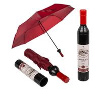 Seaside No.64 Taschen-Regenschirm als Weinflasche - Ø 90 cm - Bordeaux