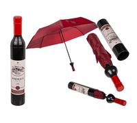 Seaside No.64 - Taschen-Regenschirm Umbrella als Weinflasche Bordeaux - lustiger Geschenkartikel - für Männer und Frauen - ∅ 90cm dunkelrot - Bottle Rotweinflasche - Regentage (Rotweinflasche)